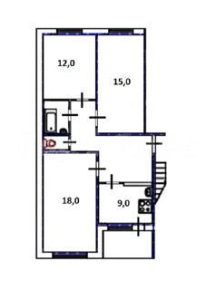 3-комнатная квартира