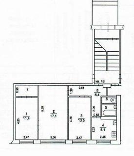 3-комнатная квартира