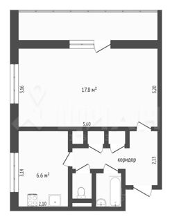 1-комнатная квартира