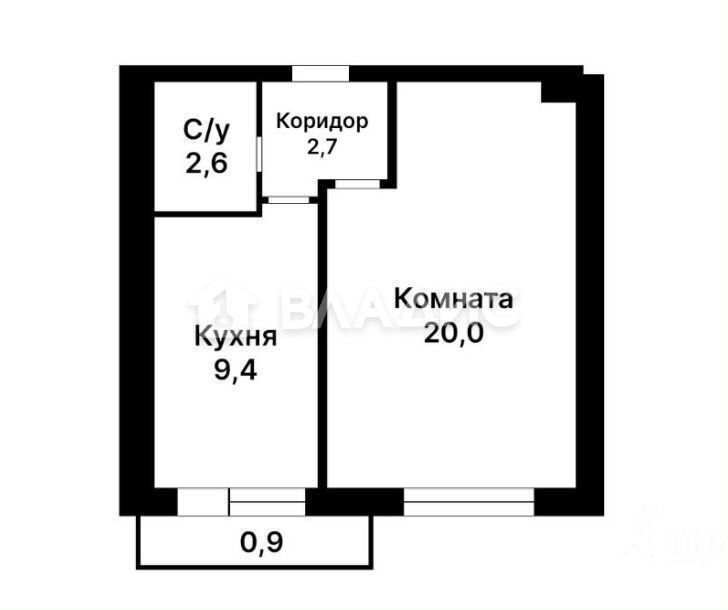 Продается 1-комнатная квартира, площадью 35.30 кв.м. Москва, улица Вавилова, дом 70к2