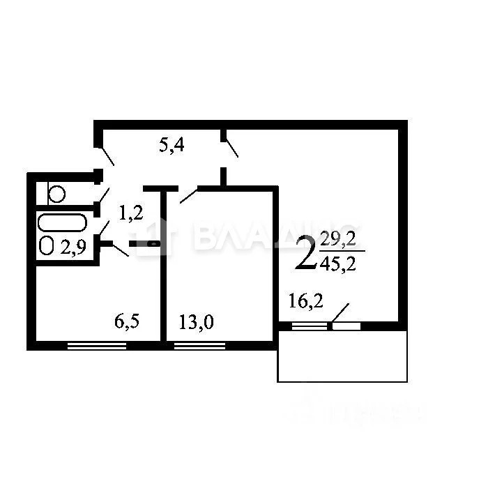 Продается 2-комнатная квартира, площадью 46.00 кв.м. Москва, улица Медынская, дом 1к3