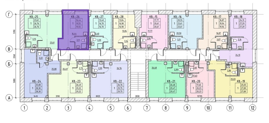 Продается 1-комнатная квартира, площадью 19.60 кв.м. Москва, проезд Электролитный, дом 1к2