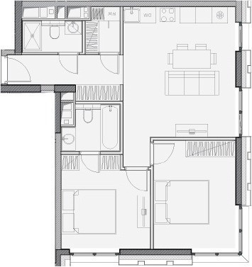 Продается 2-комнатная квартира, площадью 59.90 кв.м. Москва, улица Дубининская, дом 59