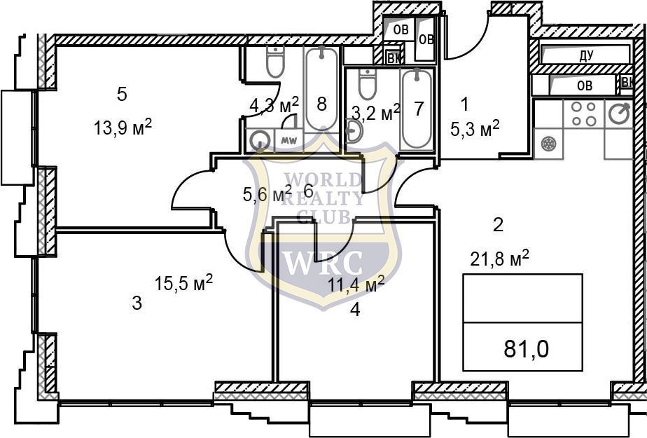 Продается 4-комнатная квартира, площадью 81.00 кв.м. Москва, Волгоградский проспект, дом 32/5к2