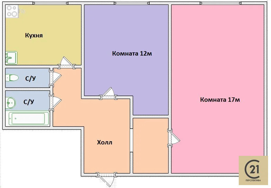 Продается 2-комнатная квартира, площадью 45.00 кв.м. Москва, улица Плющева, дом 18к1