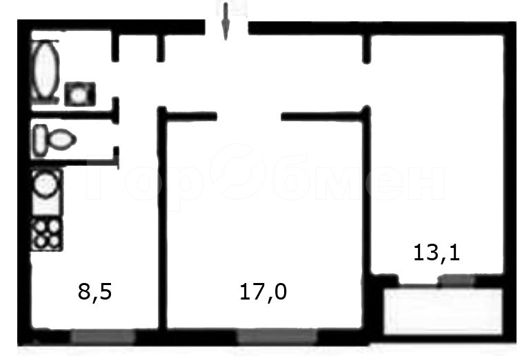 Продается 2-комнатная квартира, площадью 50.00 кв.м. Москва, проезд Красностуденческий, дом 4