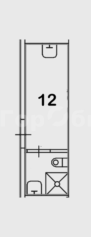 Продается 1-комнатная квартира, площадью 12.00 кв.м. Москва, улица Нагорная, дом 22к2