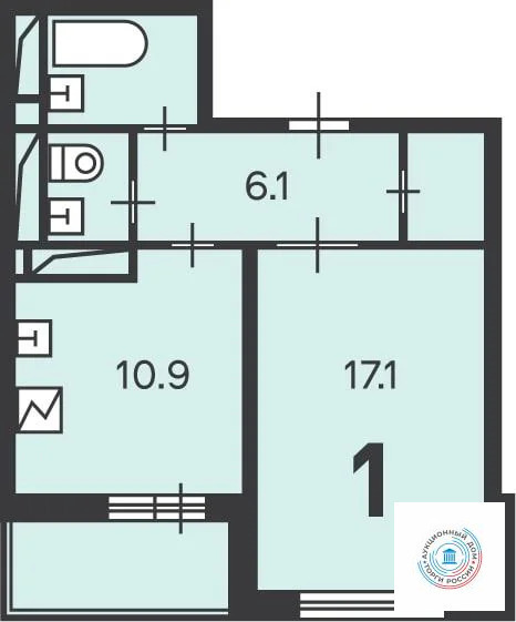 Продается 1-комнатная квартира, площадью 42.00 кв.м. Москва, Вернадского проспект, дом 69