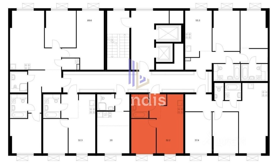 Продается 1-комнатная квартира, площадью 32.20 кв.м. Москва, улица Люблинская, дом 72стр12