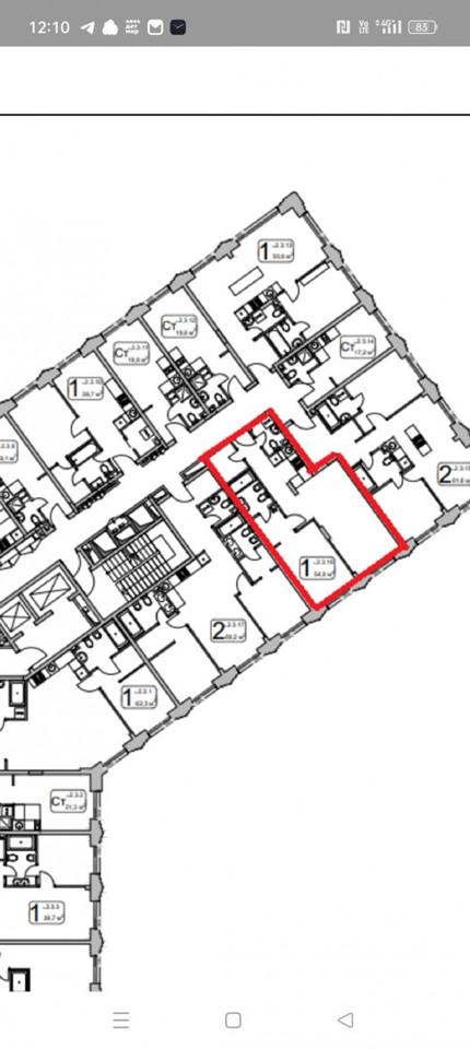 Продается 1-комнатная квартира, площадью 55.00 кв.м. Москва, улица Казакова, дом 7