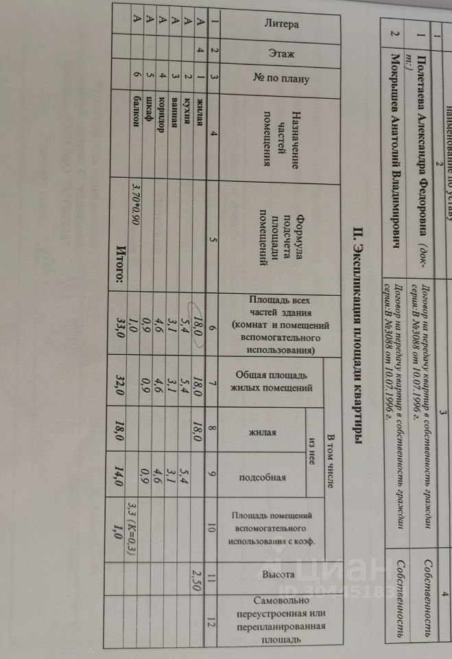 Продается 1-комнатная квартира, площадью 33.00 кв.м. Московская область, Ступино городской округ, село Семеновское, улица Школьная, дом 4