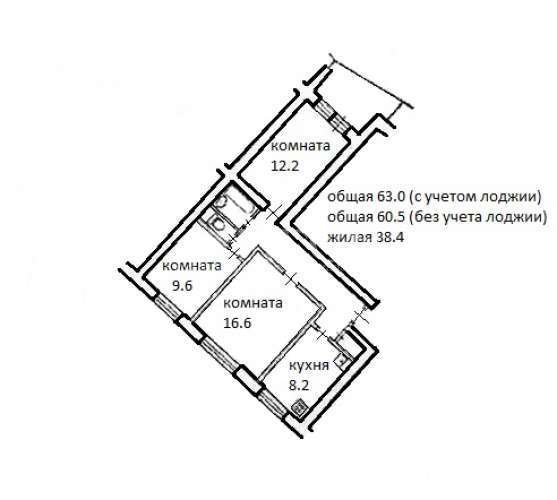 Продается 3-комнатная квартира, площадью 63.00 кв.м. Москва, улица Островитянова, дом 41к1