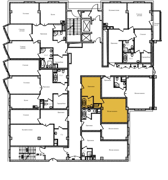 Продается 1-комнатная квартира, площадью 41.70 кв.м. Москва, переулок Строченовский Большой, дом 9