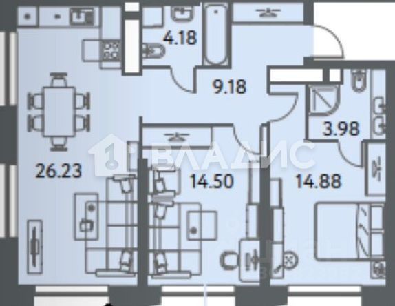 Продается 3-комнатная квартира, площадью 73.20 кв.м. Москва, улица Годовикова, дом 11к5