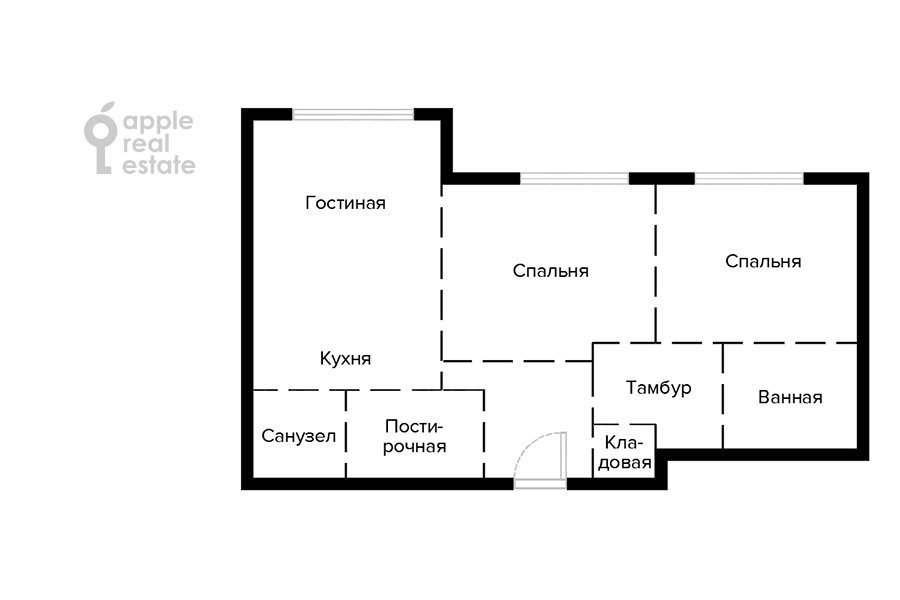 Продается 3-комнатная квартира, площадью 76.00 кв.м. Москва, улица Нежинская, дом 5 к.2