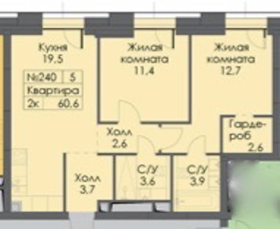 Продается 2-комнатная квартира, площадью 60.60 кв.м. Москва, улица Часовая, дом 28к1