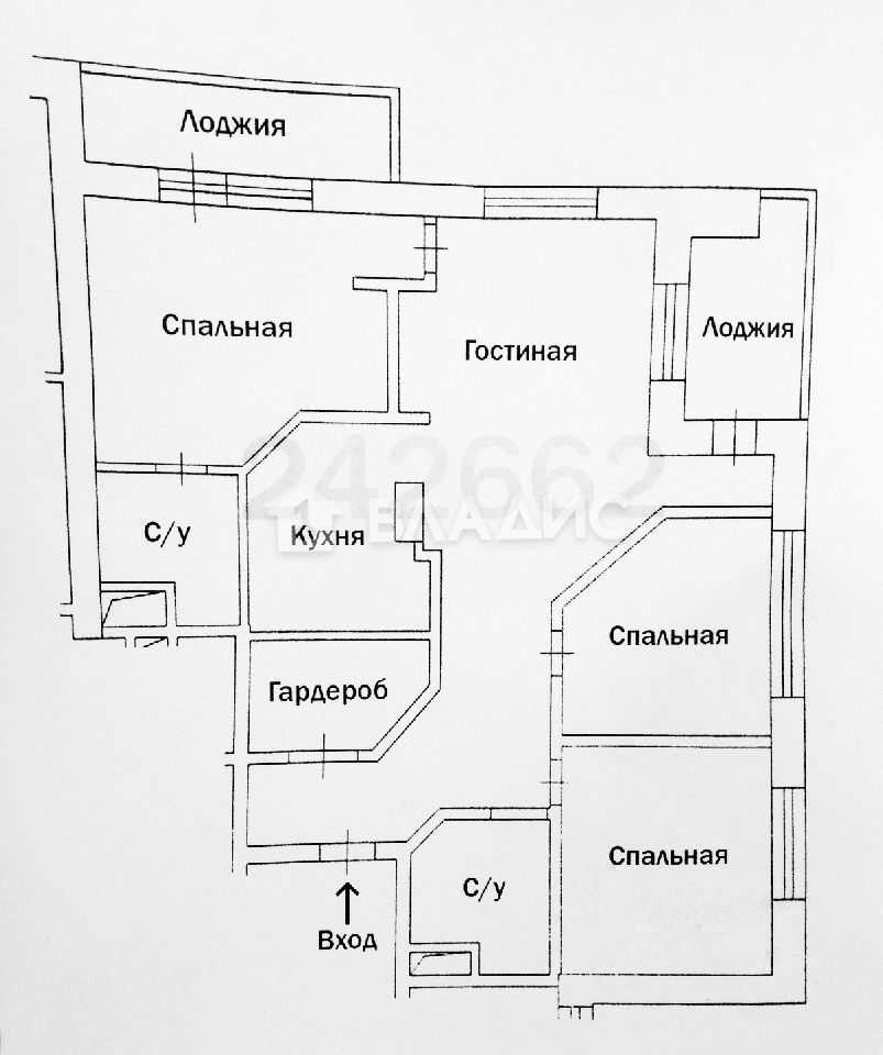 Продается 4-комнатная квартира, площадью 111.50 кв.м. Москва, Рублевское шоссе, дом 26к4