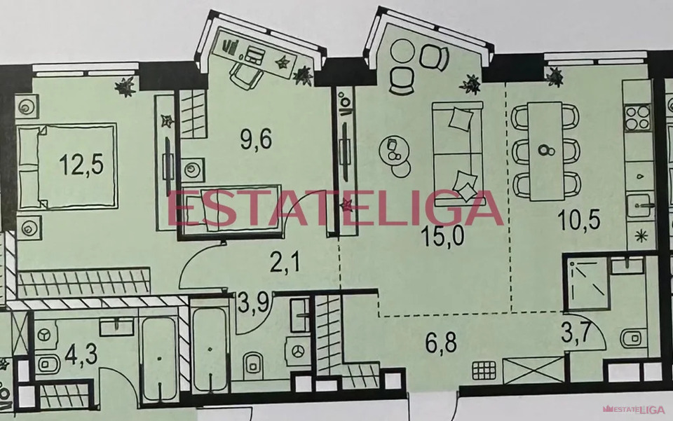 Продается 2-комнатная квартира, площадью 65.00 кв.м. Москва, проезд Причальный