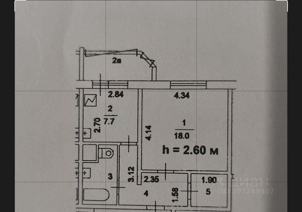 Продается 1-комнатная квартира, площадью 43.00 кв.м. Москва, проезд Харьковский, дом 9к2