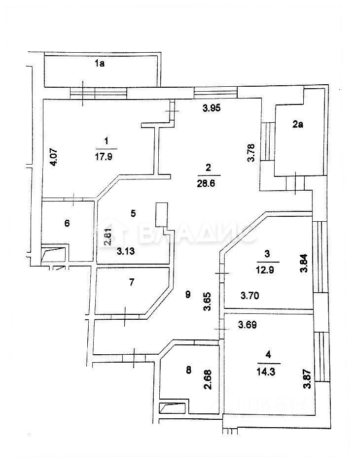 Продается 4-комнатная квартира, площадью 111.50 кв.м. Москва, Рублевское шоссе, дом 26к4