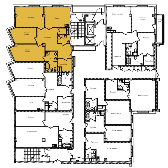 Продается 3-комнатная квартира, площадью 118.50 кв.м. Москва, переулок Строченовский Большой, дом 9