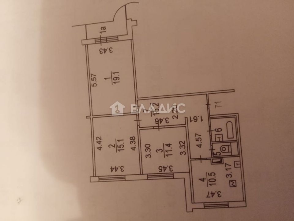 Продается 3-комнатная квартира, площадью 75.50 кв.м. Москва, улица Барышиха, дом 34