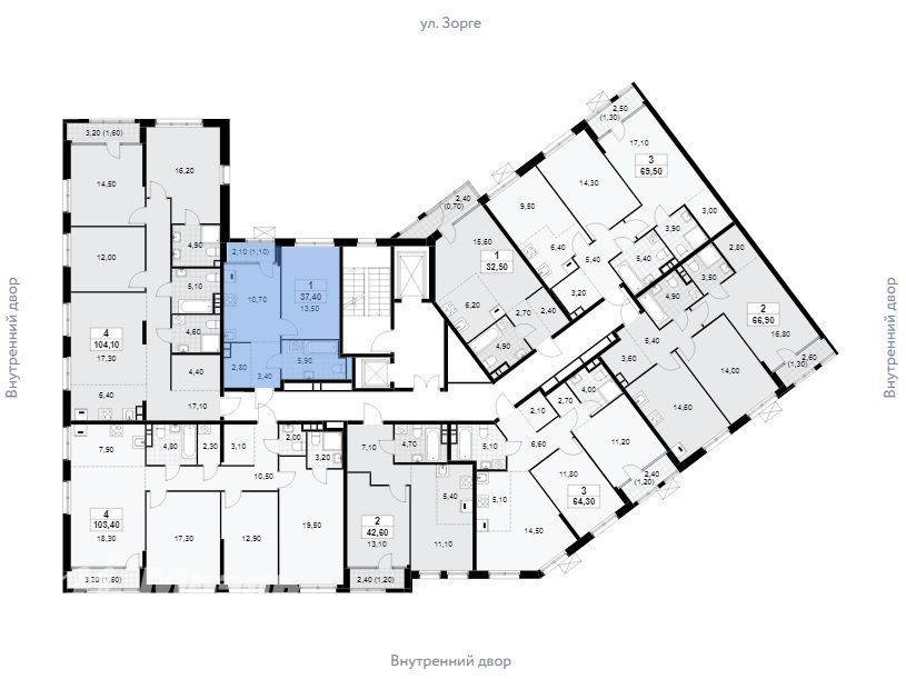 Продается 1-комнатная квартира, площадью 37.40 кв.м. Москва, улица Зорге