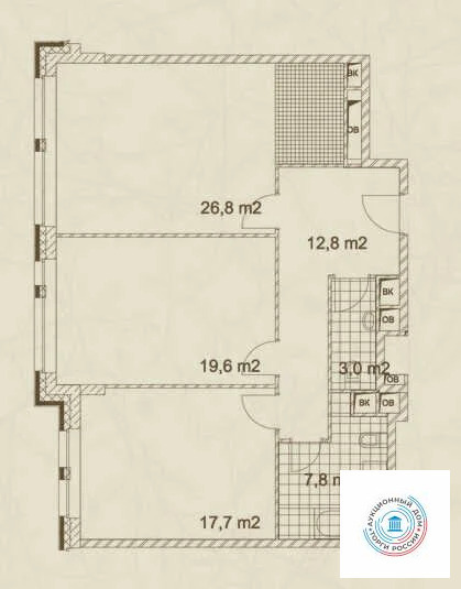 Продается 2-комнатная квартира, площадью 80.00 кв.м. Москва, Воробьевское шоссе, дом 4