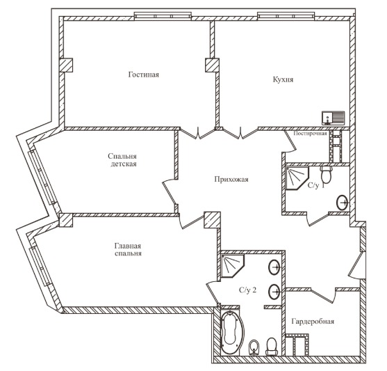 Продается 3-комнатная квартира, площадью 118.50 кв.м. Москва, переулок Строченовский Большой, дом 9