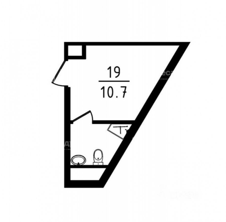 Продается 1-комнатная квартира, площадью 10.70 кв.м. Москва, улица Поляны, дом 5