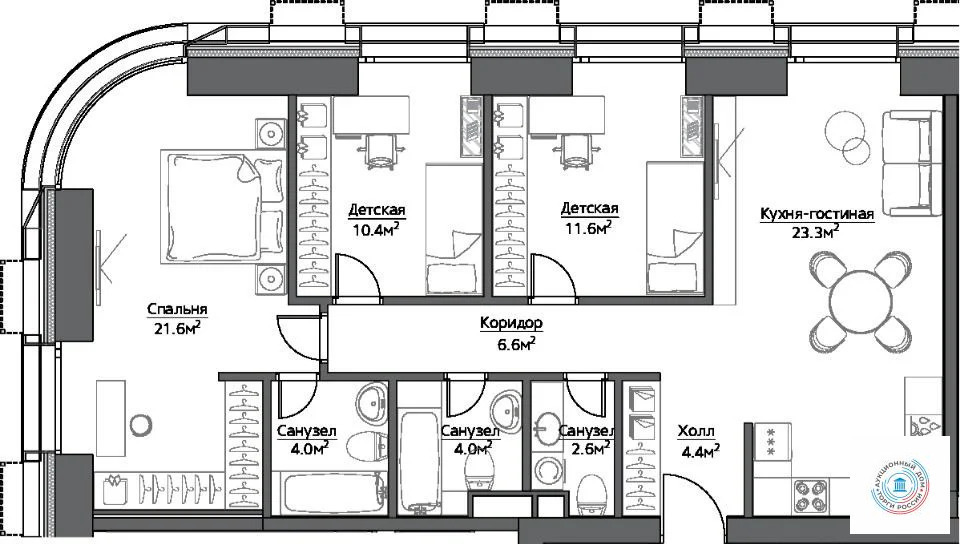 Продается 4-комнатная квартира, площадью 88.50 кв.м. Москва, проезд Дмитровский, дом 1