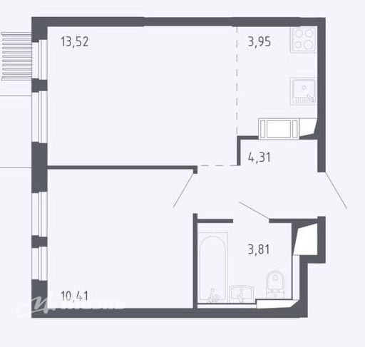 Продается 2-комнатная квартира, площадью 36.00 кв.м. Москва, Ленинградское шоссе, дом 229стр2