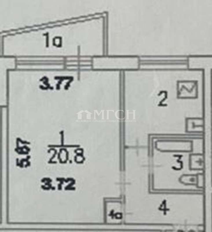 Продается 1-комнатная квартира, площадью 35.10 кв.м. Москва, улица Чечулина, дом 22