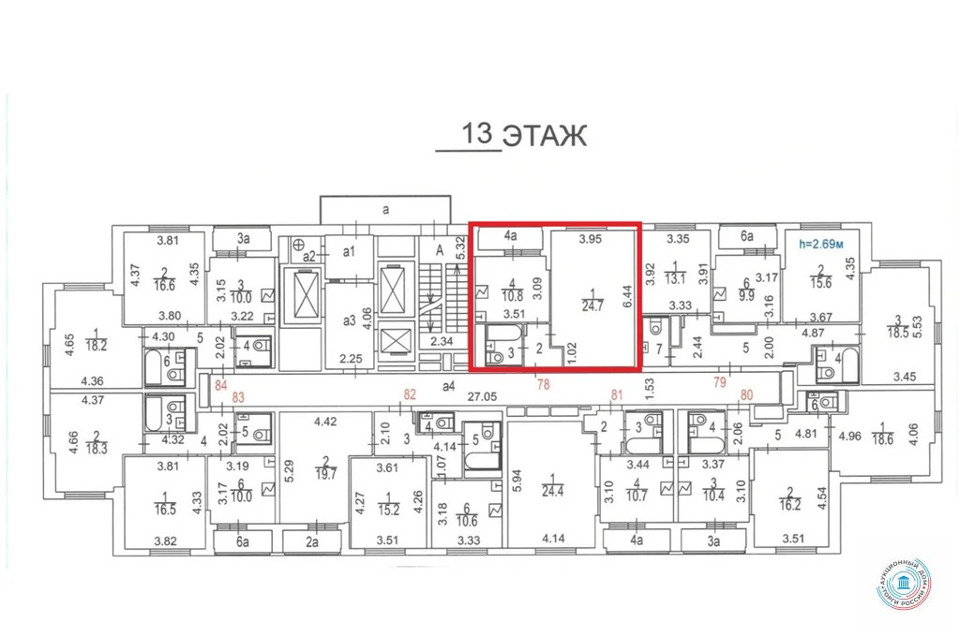 Продается 1-комнатная квартира, площадью 41.80 кв.м. Москва, улица Керченская, дом 2