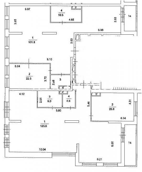 Продается 6-комнатная квартира, площадью 311.00 кв.м. Москва, переулок Казарменный, дом 3