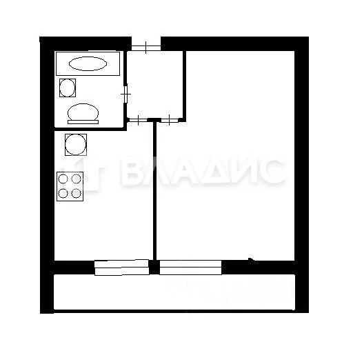 Продается 1-комнатная квартира, площадью 39.80 кв.м. Москва, проезд Дежнева, дом 15к1