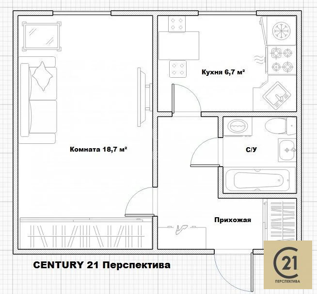 Продается 1-комнатная квартира, площадью 32.50 кв.м. Москва, улица Новокузьминская 4-я, дом 8к2