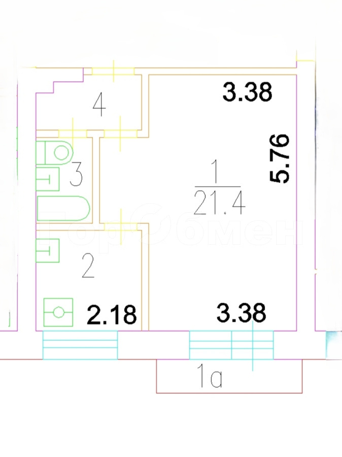 Продается 1-комнатная квартира, площадью 31.50 кв.м. Москва, улица Линии Октябрьской Железной Дороги, дом 10а