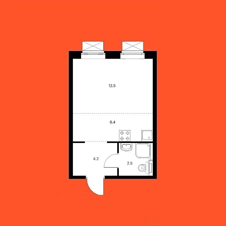 Продается 1-комнатная квартира, площадью 25.30 кв.м. Москва, Перовское шоссе