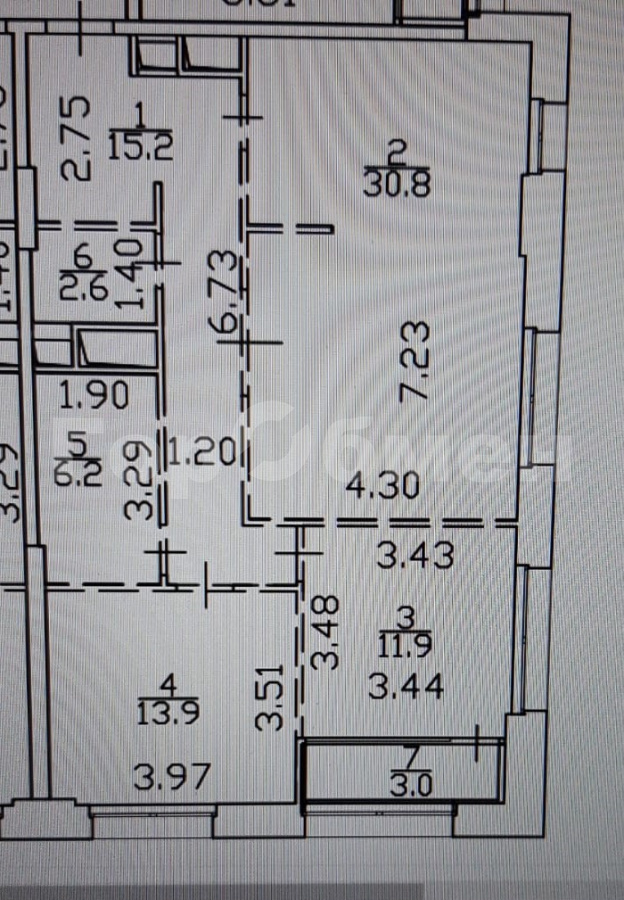 Продается 3-комнатная квартира, площадью 83.60 кв.м. Москва, переулок Докучаев, дом 2стр3