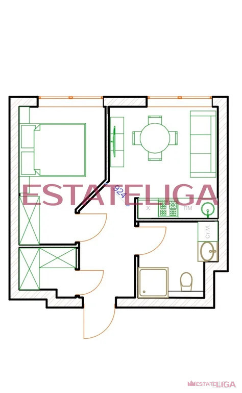 Продается 1-комнатная квартира, площадью 33.50 кв.м. Москва, проезд Причальный, дом 10к1