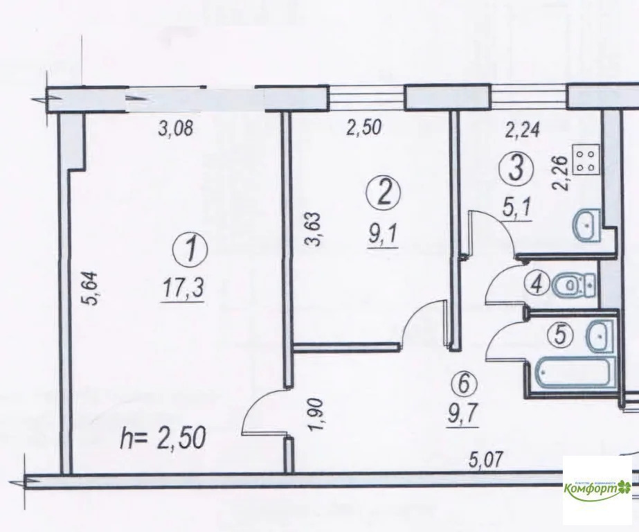 Продается 2-комнатная квартира, площадью 41.20 кв.м. Московская область, Раменский район, поселок Дубовая Роща, улица Новая, дом 1