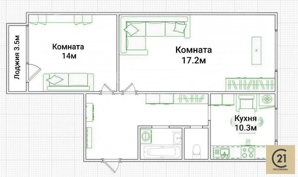 Продается 2-комнатная квартира, площадью 56.30 кв.м. Москва, улица Новокосинская, дом 14к6