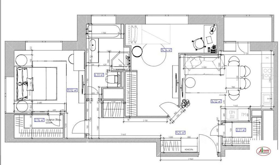 Продается 2-комнатная квартира, площадью 62.00 кв.м. Москва, улица Красная Сосна, дом 3А