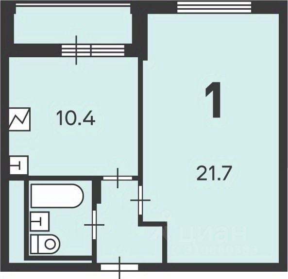 Продается 2-комнатная квартира, площадью 56.60 кв.м. Москва, проезд Харьковский, дом 1/1 к.3