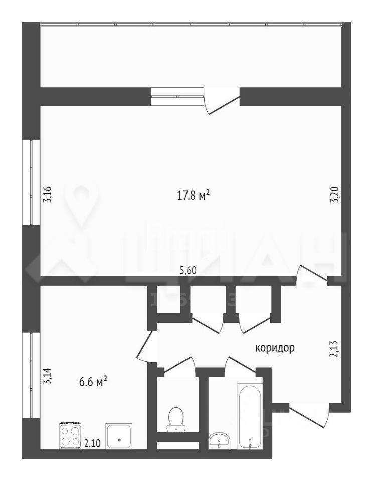 Продается 1-комнатная квартира, площадью 32.40 кв.м. Москва, улица Медынская