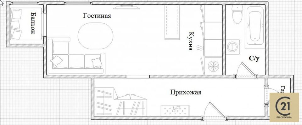 Продается 1-комнатная квартира, площадью 45.70 кв.м. Московская область, город Дзержинский, улица Угрешская, дом 32