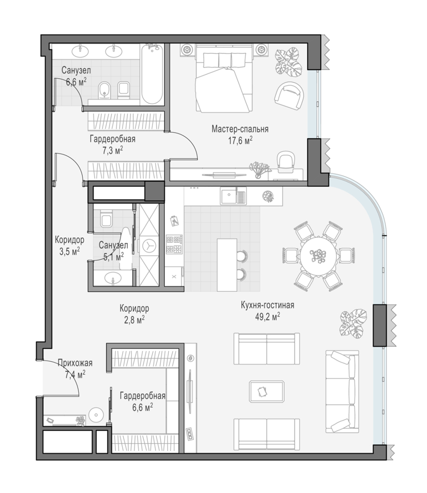 Продается 2-комнатная квартира, площадью 104.60 кв.м. Москва, переулок Толмачевский Большой