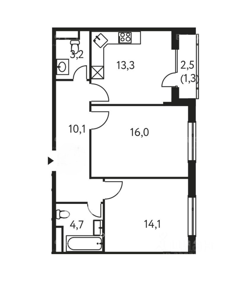 Продается 3-комнатная квартира, площадью 62.00 кв.м. Москва, улица Винницкая