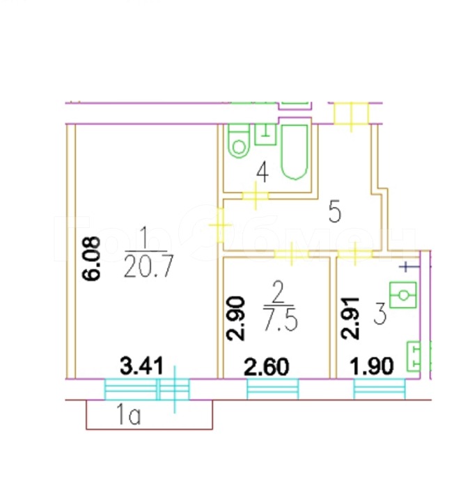 Продается 2-комнатная квартира, площадью 44.00 кв.м. Москва, улица Скаковая, дом 34к1